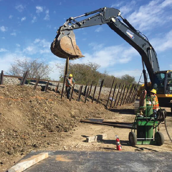 Tex Rail Slope Stabilization image