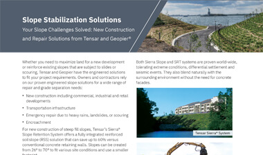 Slope Stabilization Solutions