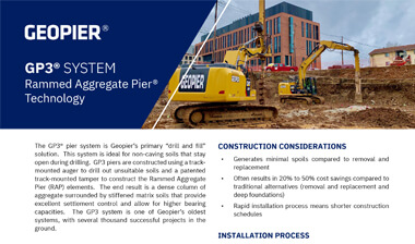 Geopier GP3® System Flyer