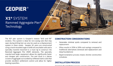 Geopier X1® System Flyer