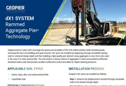Geopier dX1 System Flyer