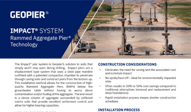 Geopier Impact® System Flyer