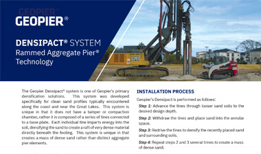 Geopier Densipact® System Flyer