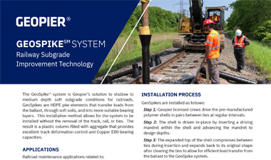 Geopier GeoSpike℠  System Flyer